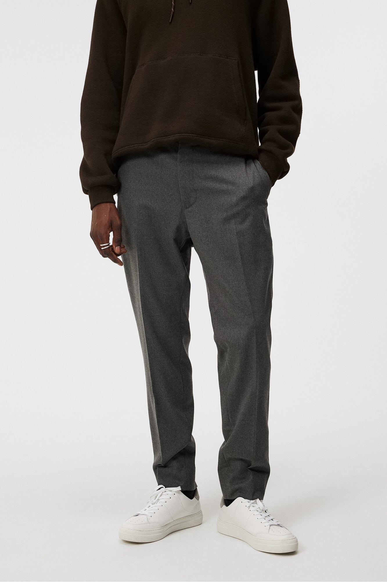 Men | Soren Flannel Pants | Mid Grey Melange