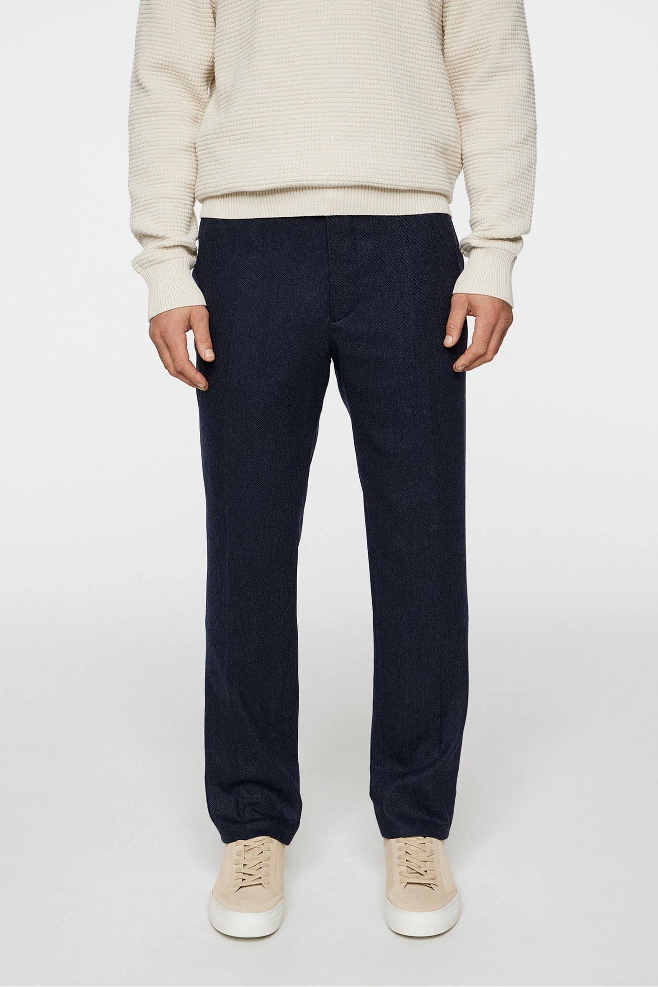 Men | Soren Twill Cash Flannel Pants | JL Navy