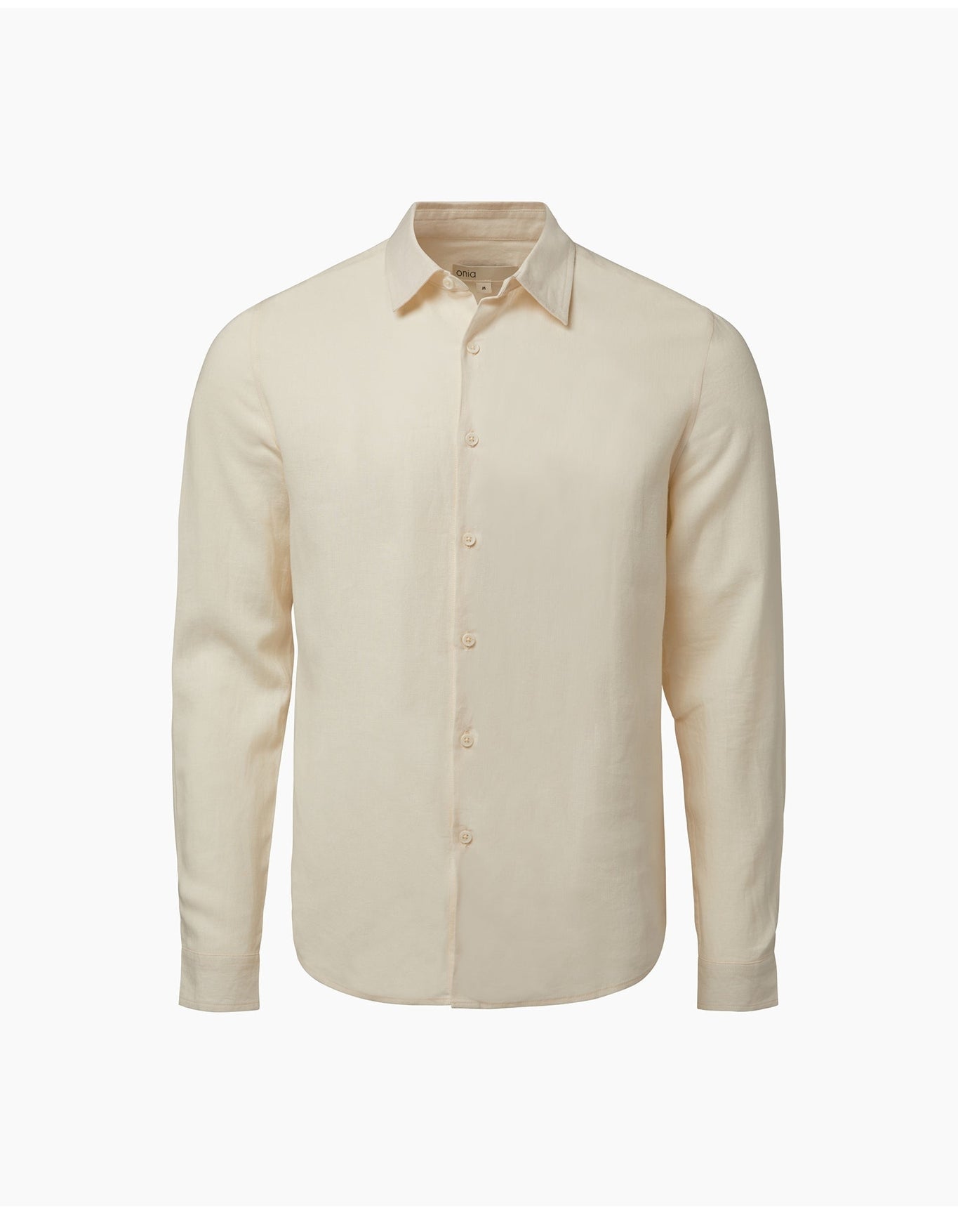 Men | Standard Long Sleeve Linen Shirt | Oat