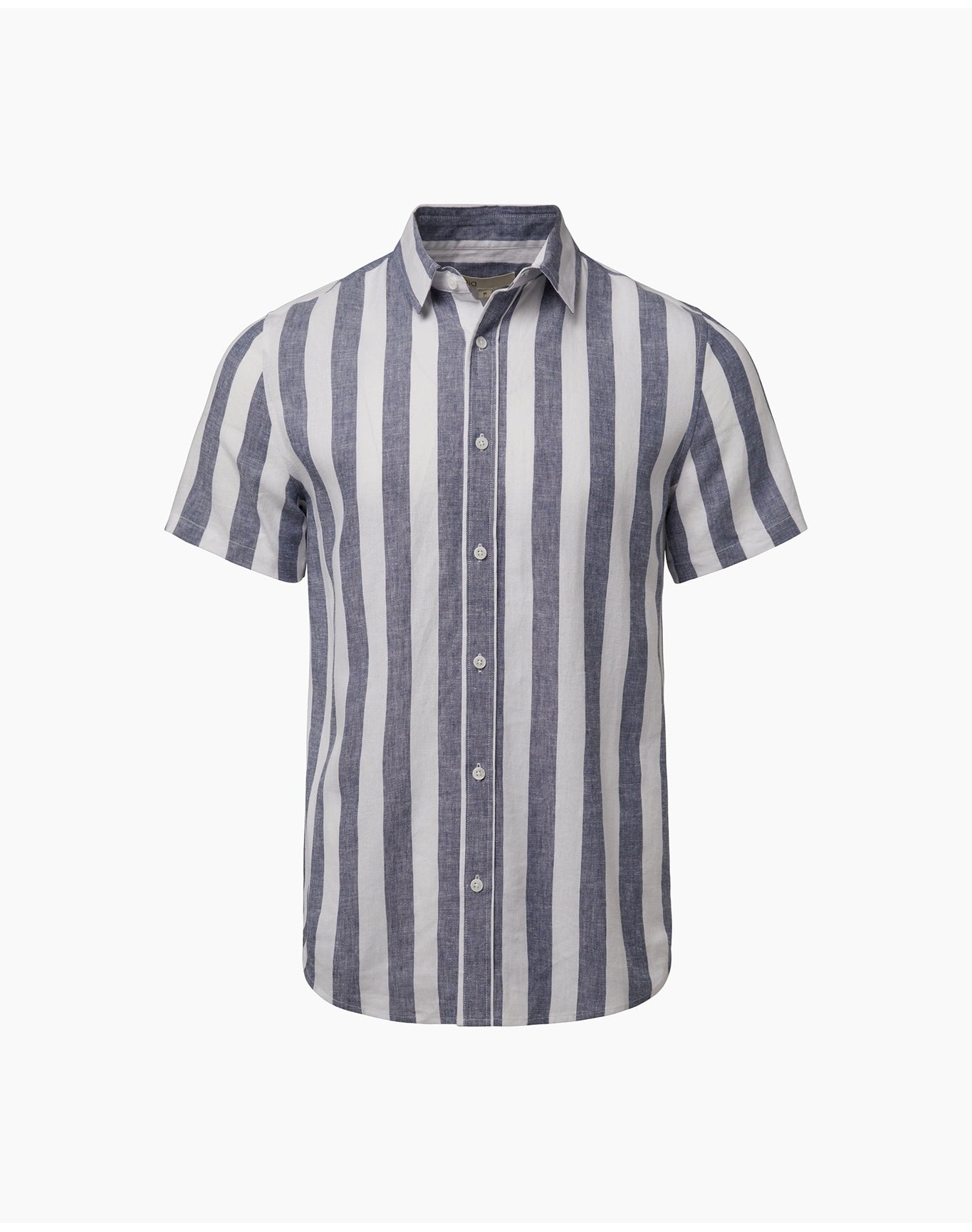Men | Standard Short Sleeve Linen Shirt | Vintage Indigo VTAG V1