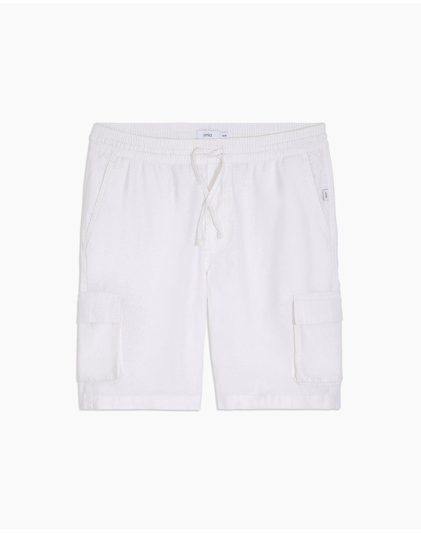 Men | Stretch Linen Pull On Cargo Short | Navy