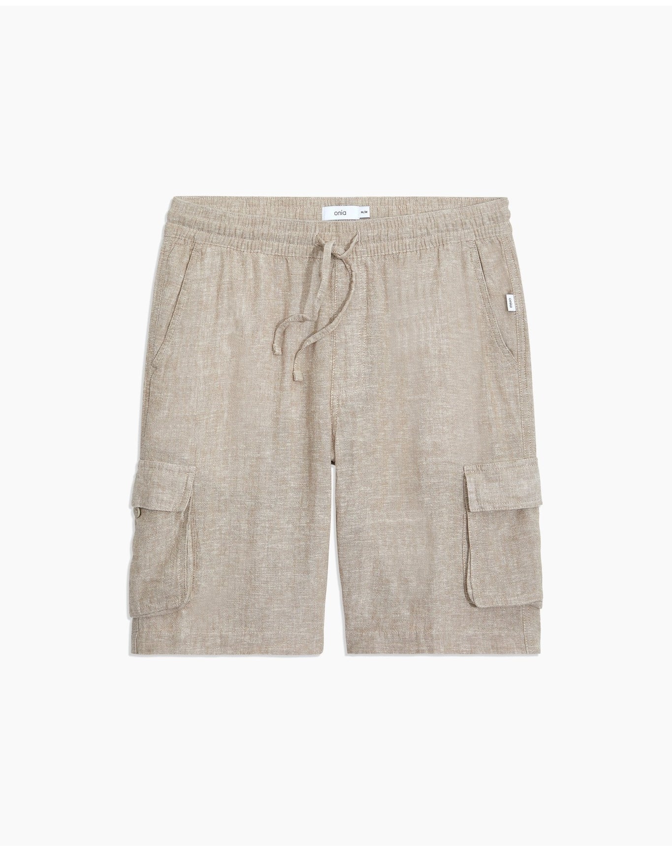 Men | Stretch Linen Pull On Cargo Short | Navy