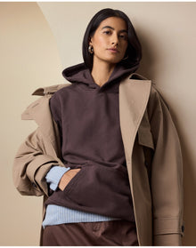 Men | Stretch Terry Pullover Hoodie | Dark Java