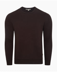 Men | Terry Crewneck Sweater | Dark Java