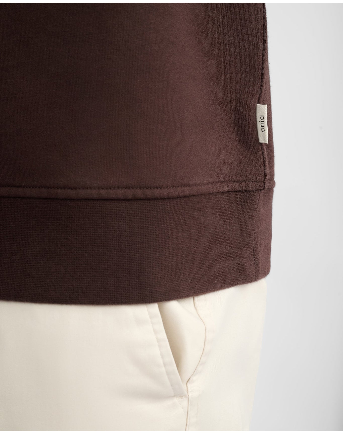 Men | Terry Crewneck Sweater | Dark Java