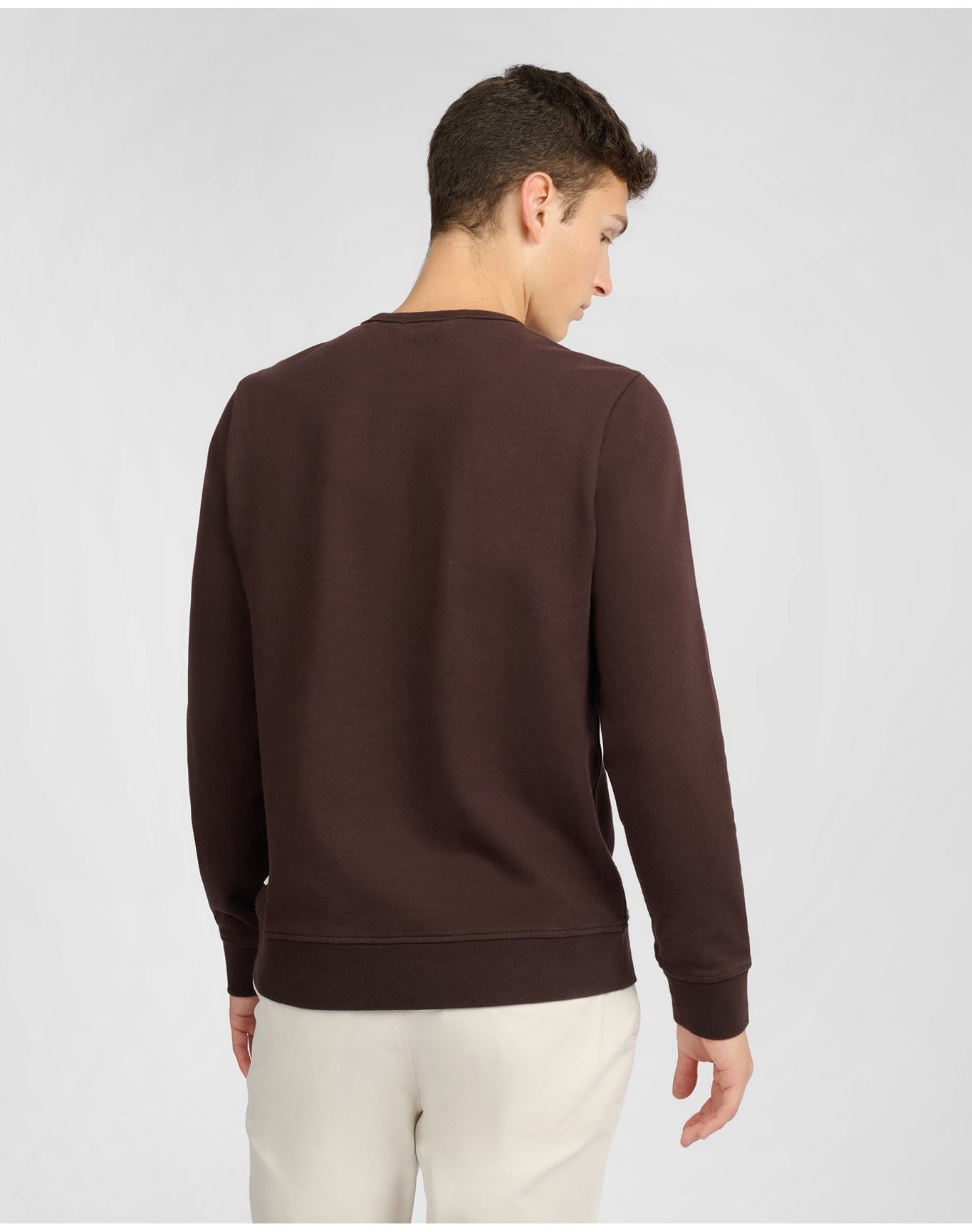 Men | Terry Crewneck Sweater | Dark Java