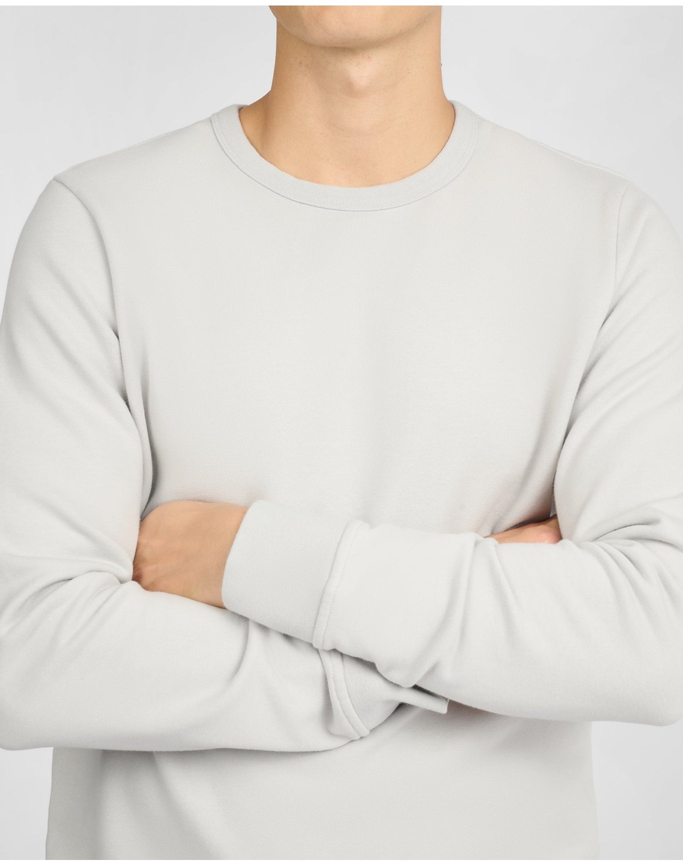 Men | Terry Crewneck Sweater | Lunar Grey