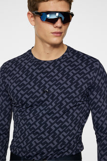 Men | Thor Long Sleeve Printed | Bias Bridge Navy