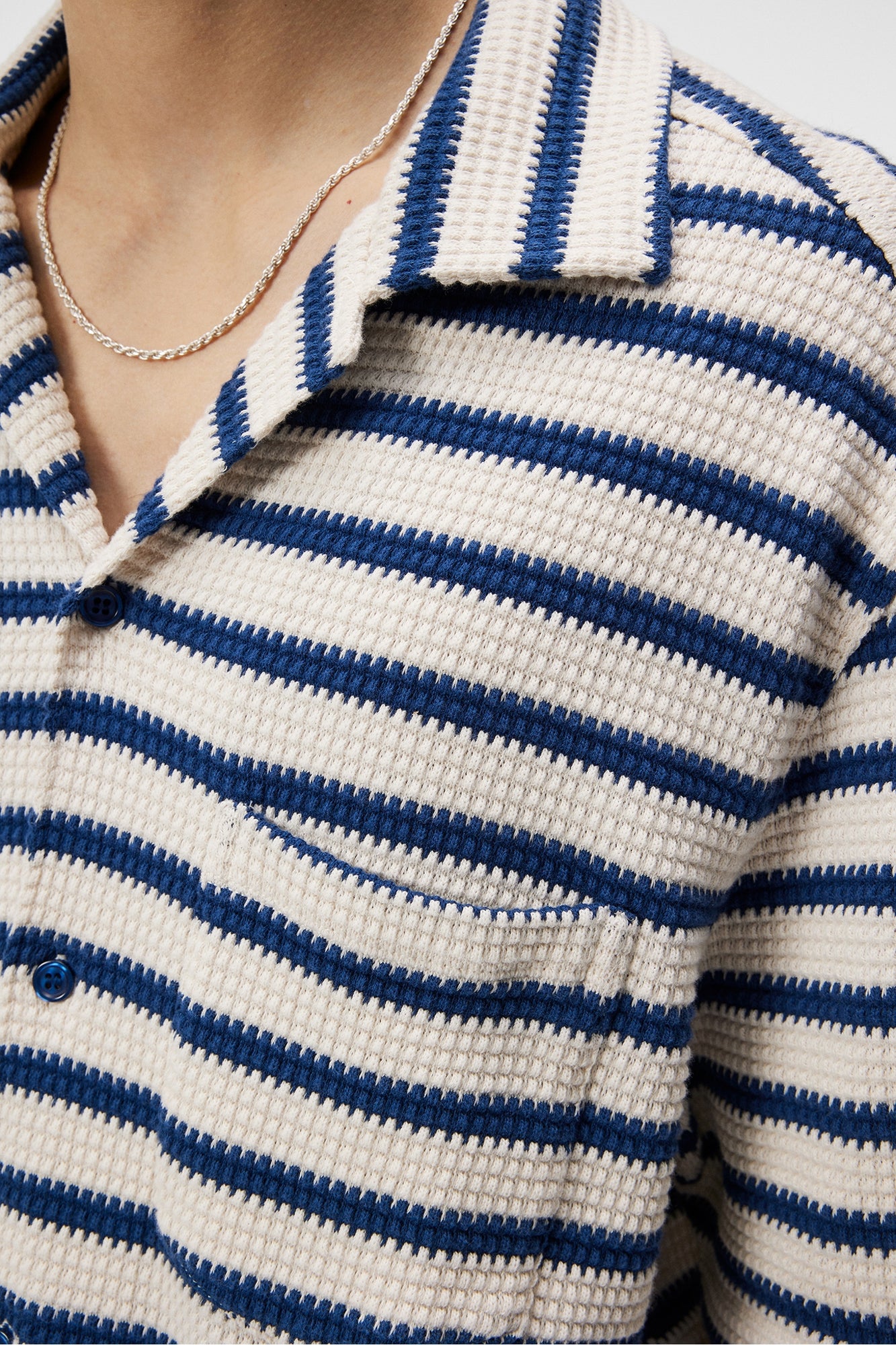 Men | Tiro Resort Stripe Shirt | Estate Blue