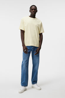 Men | Tjorn Boxy Heavyweight T-Shirt | Pear Sorbet