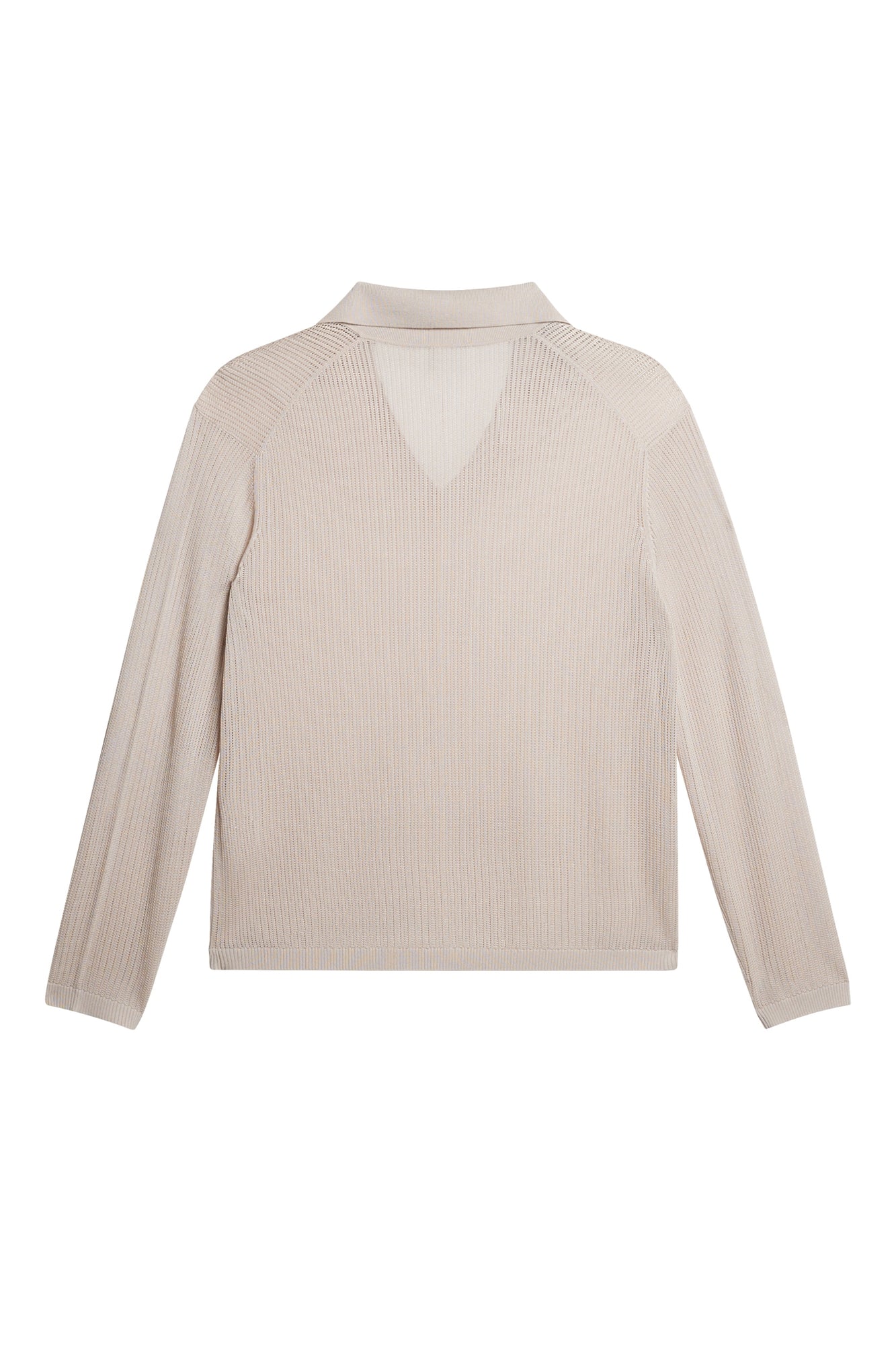 Men | Toni Open Collar Knit Polo | Moonbeam