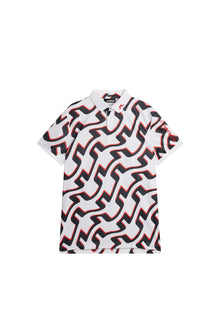 Men | Tour Tech Reg Fit Print Polo | Bridge Wave White