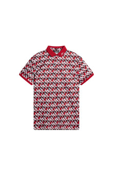 Men | Tour Tech Reg Fit Print Polo | Micro Bridge Cherry