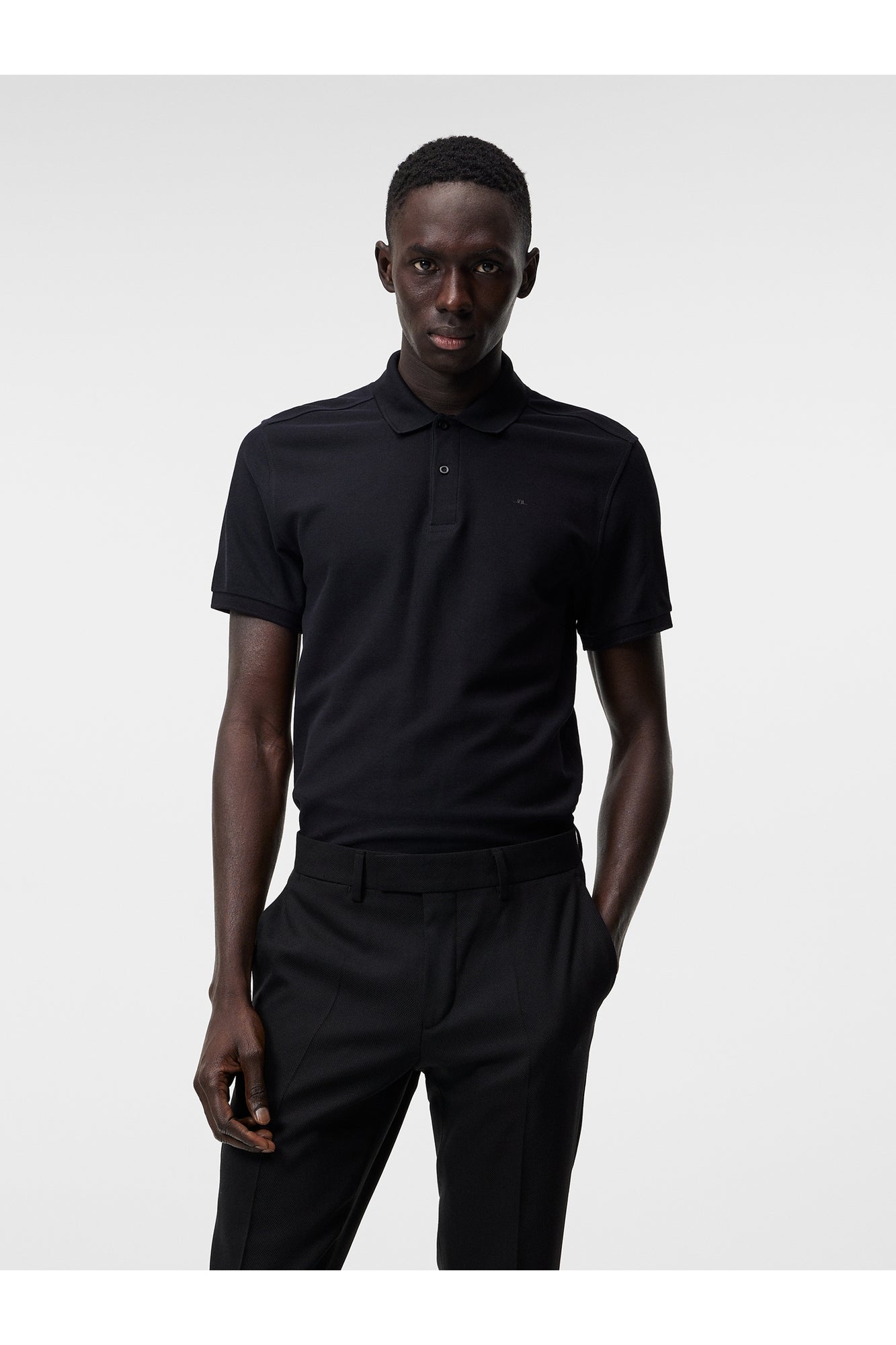 Men | Troy Pique Polo Shirt | Black