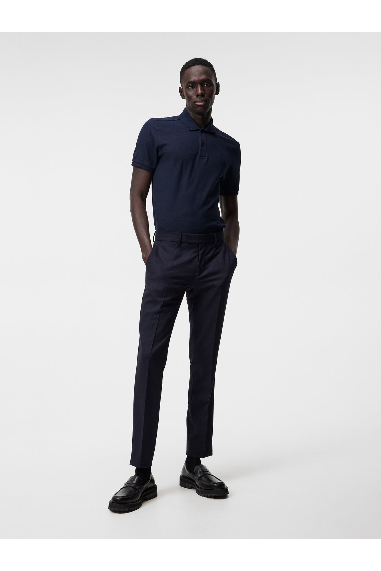 Men | Troy Pique Polo Shirt | JL Navy