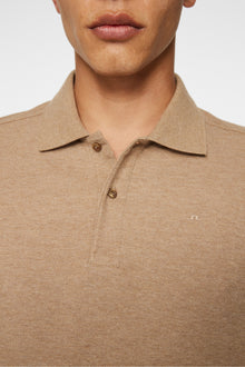 Men | Troy Polo Shirt Seasonal Pique | Tiger Brown Melange