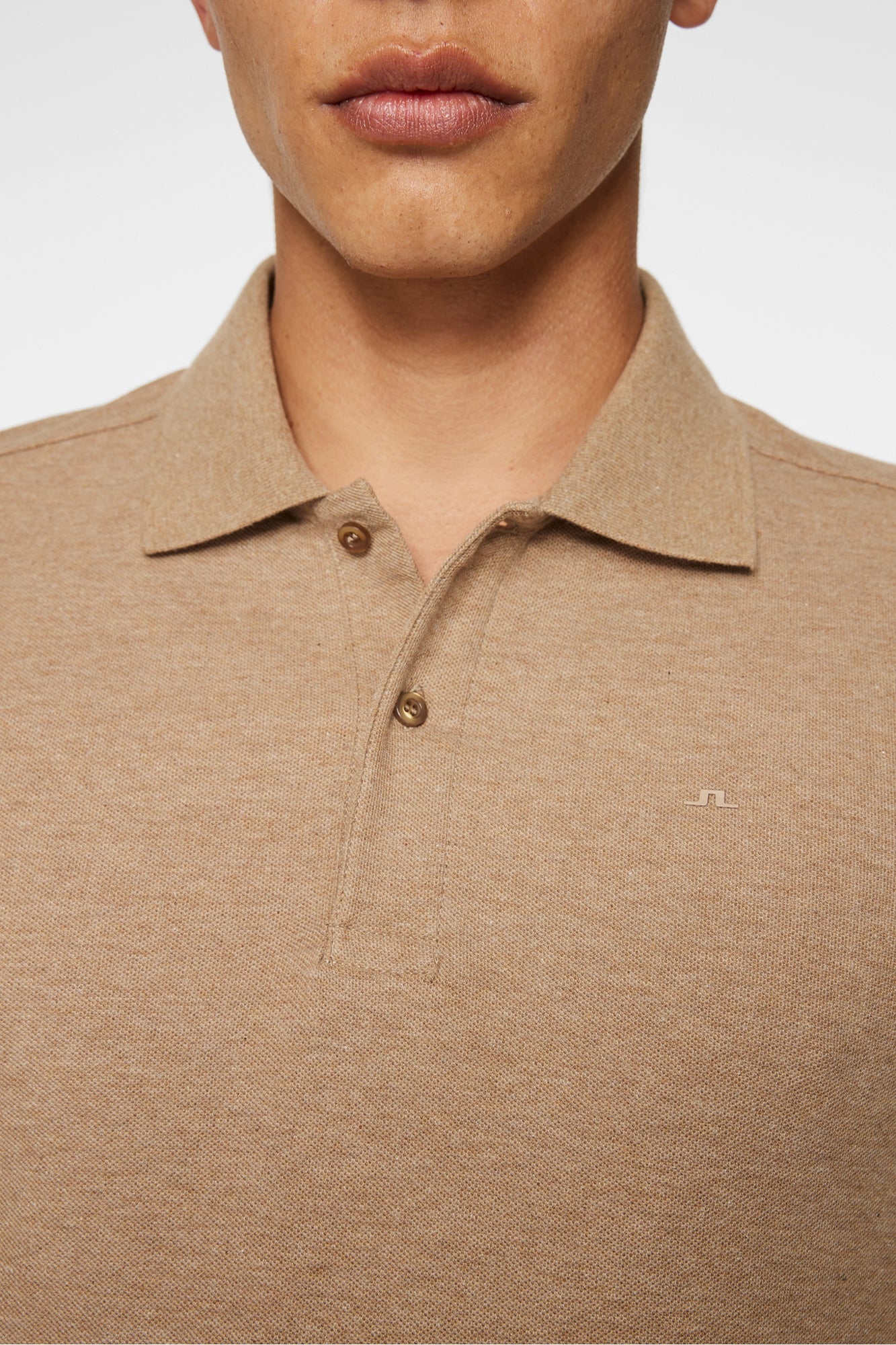 Men | Troy Polo Shirt Seasonal Pique | Tiger Brown Melange