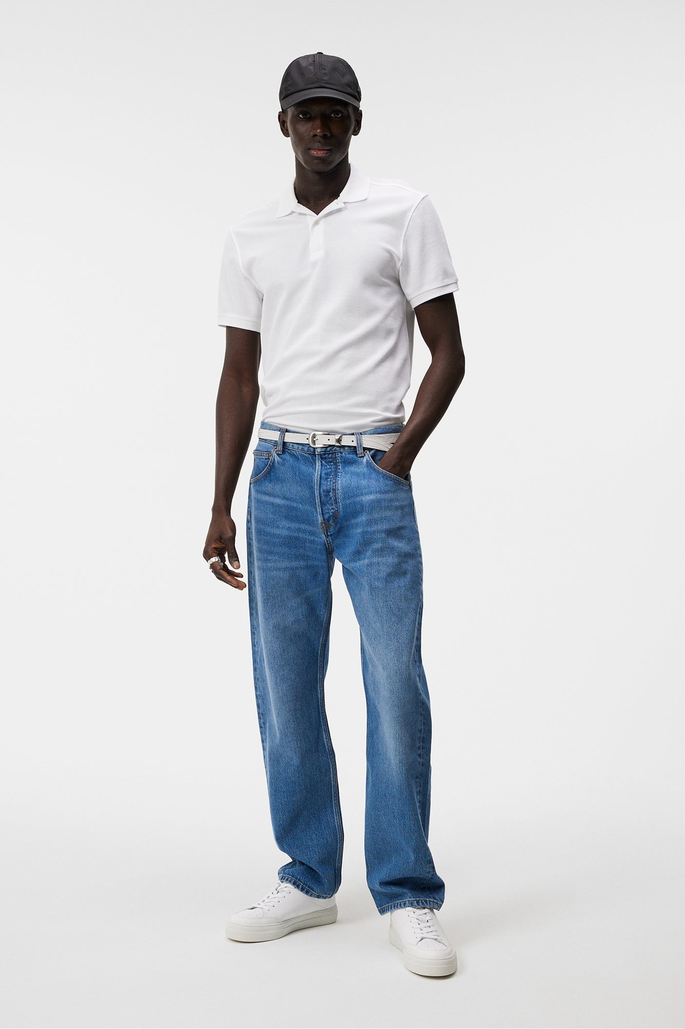 Men | Troy St Pique Polo Shirt | White