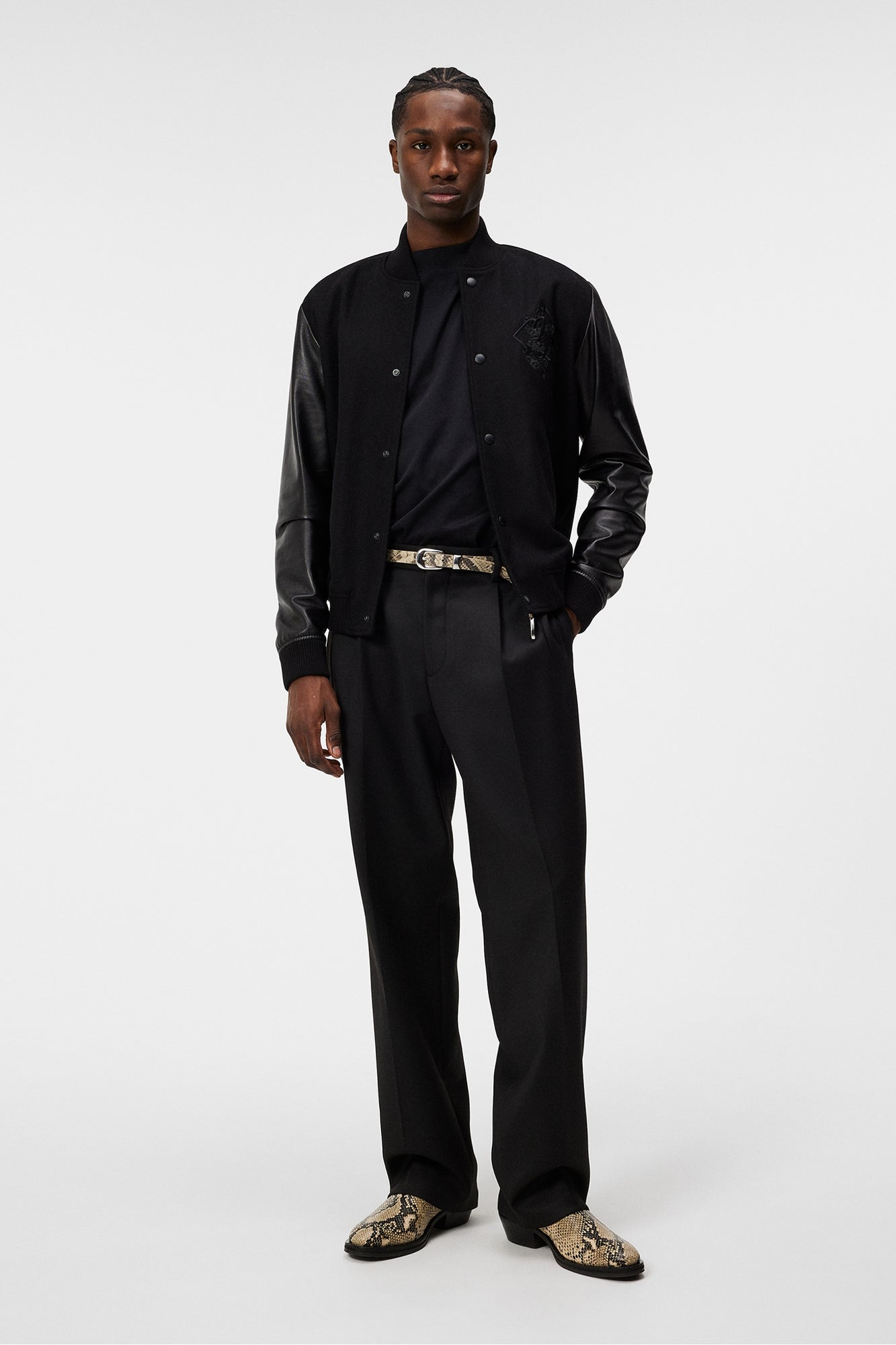 Men | Vince Varsity Jacket | Black