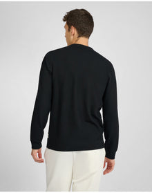 Men | Waffle Crewneck Sweater | Black