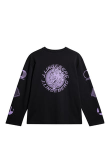 Men | Walsh Ls Print T-Shirt | Black