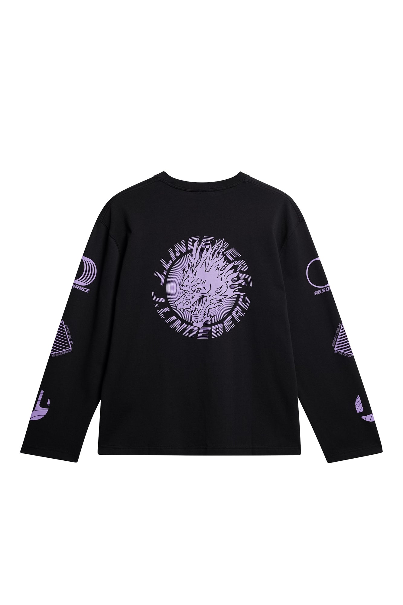 Men | Walsh Ls Print T-Shirt | Black