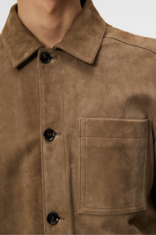 Men | Walt Suede Overshirt | Walnut
