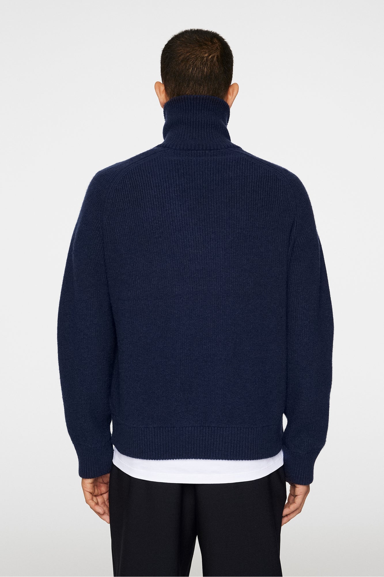 Men | Wilmer Quarter Zip Knit | JL Navy