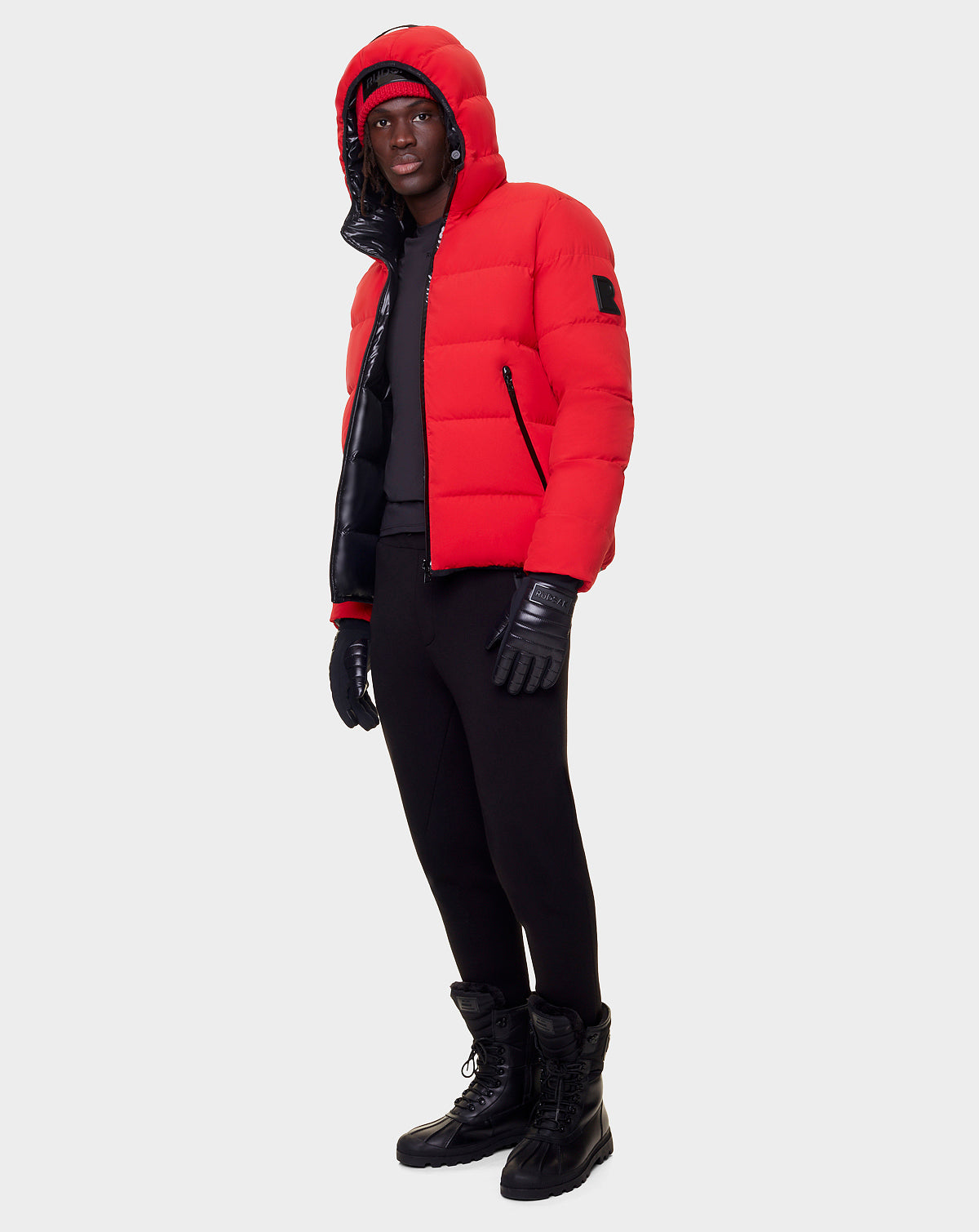 Men | CARTER Reversible Down Puffer | Poppy Red