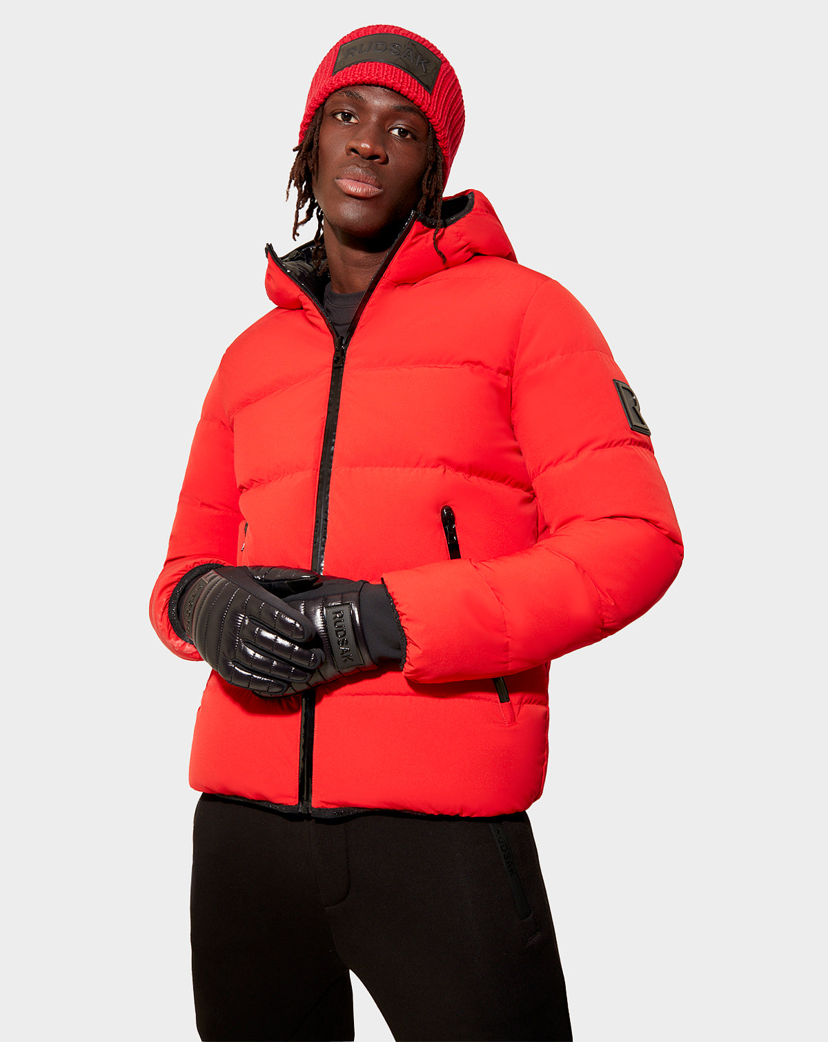 Men | CARTER Reversible Down Puffer | Poppy Red