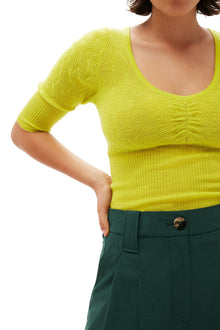 Merino Lace O neck Blouse | Tender Shoots