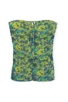 Mesh Ruched Halter Top | Sulphur Spring