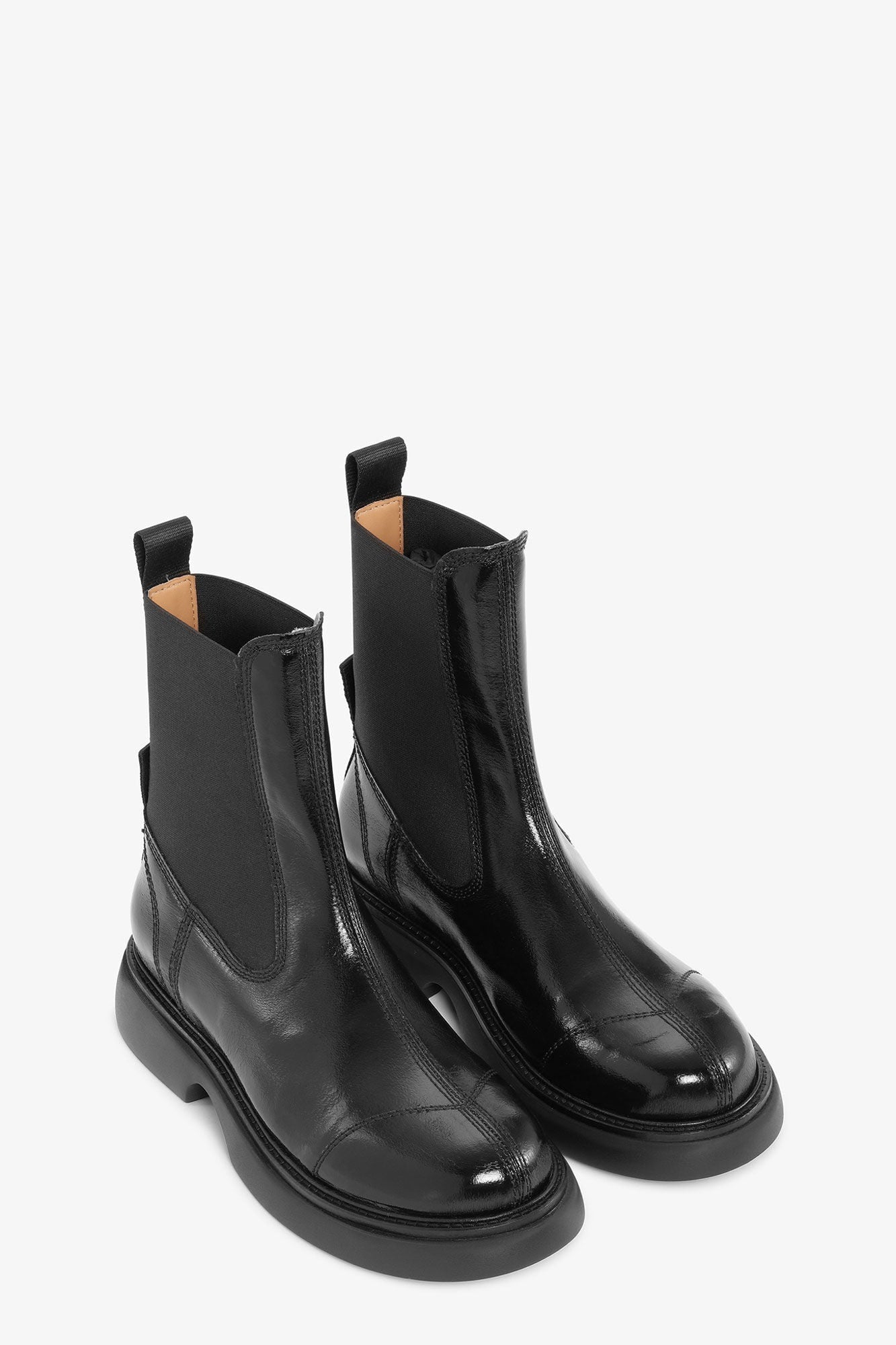 Mid Chelsea Boots | Black/Black