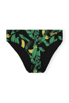 Mid Rise Bikini Bottom | Banana Tree Black