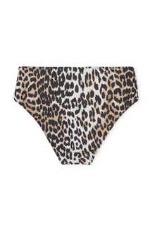 Mid Rise Bikini Bottom | Leopard