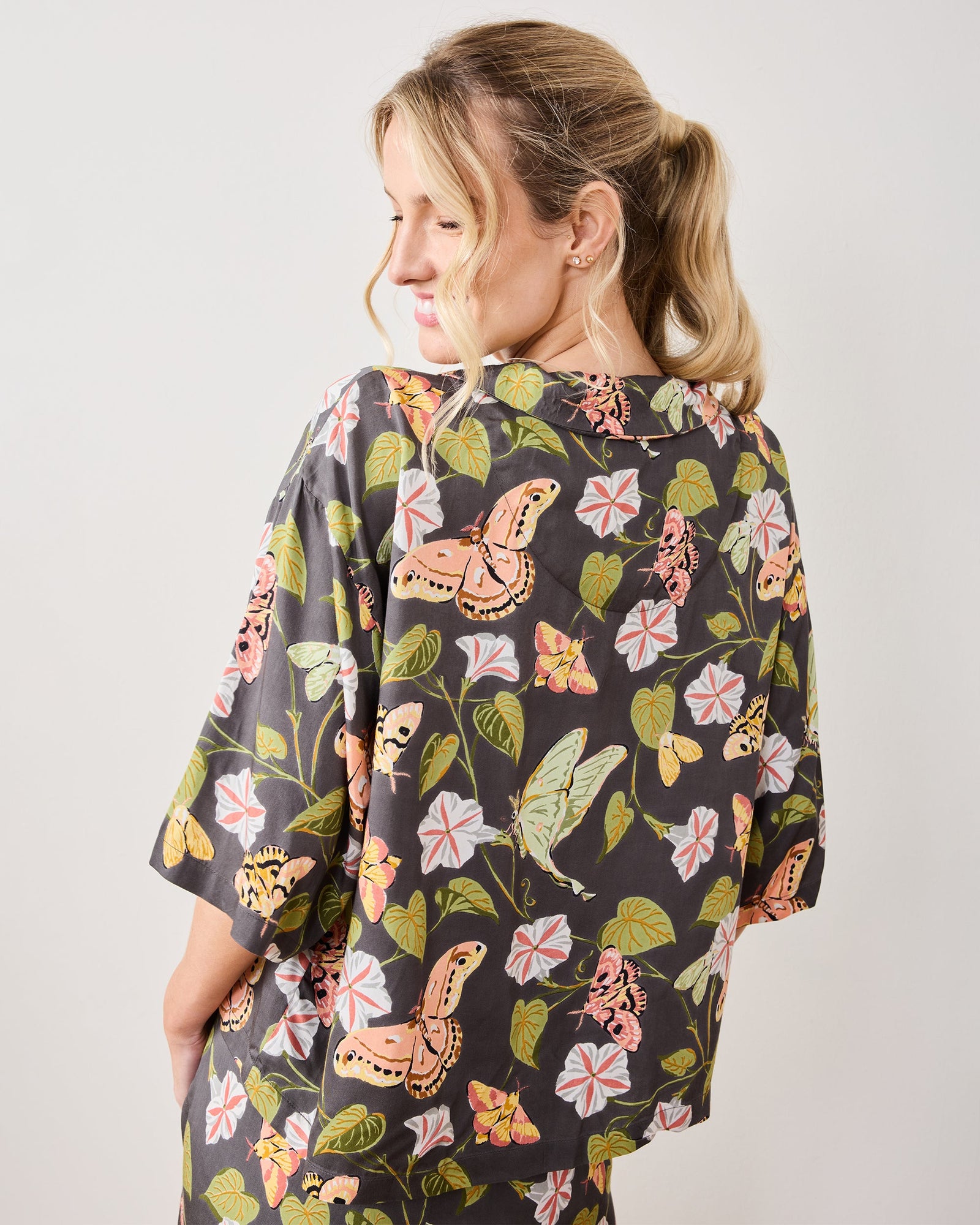 Midnight Flutter - Eco Satin Wildest Dreams Set - Slate - Printfresh