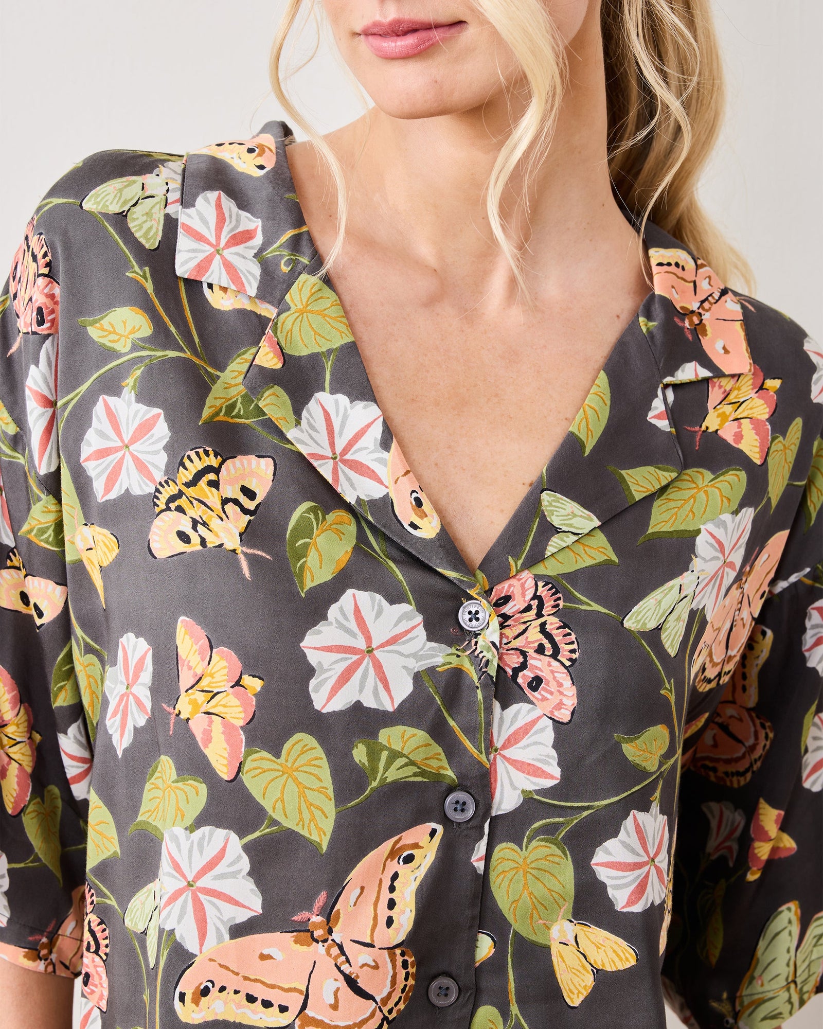 Midnight Flutter - Eco Satin Wildest Dreams Set - Slate - Printfresh