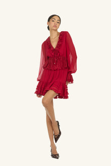 Nilou Skirt | Lipstick Red