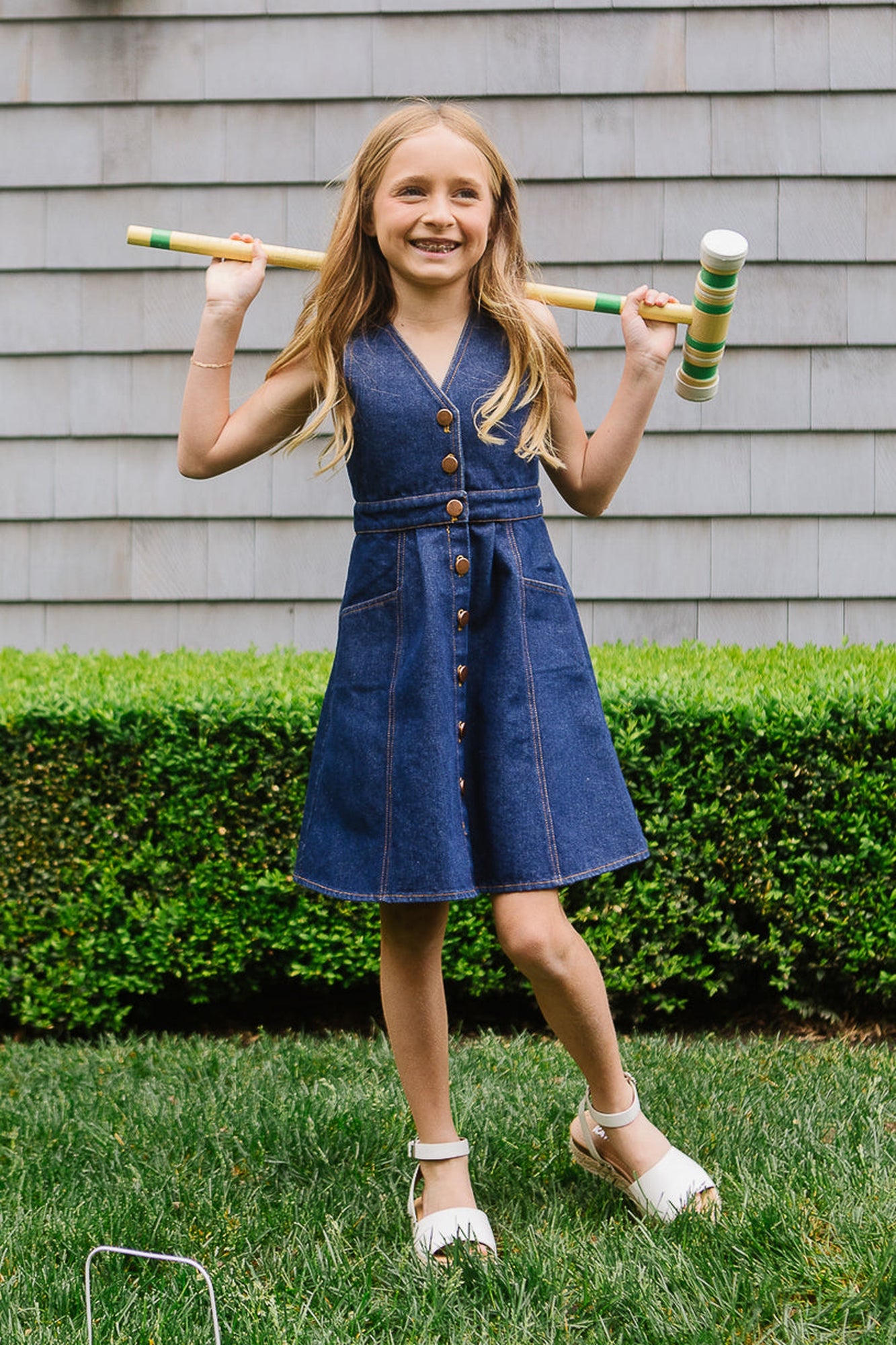 Girls | Mini Ember Dress | Blue