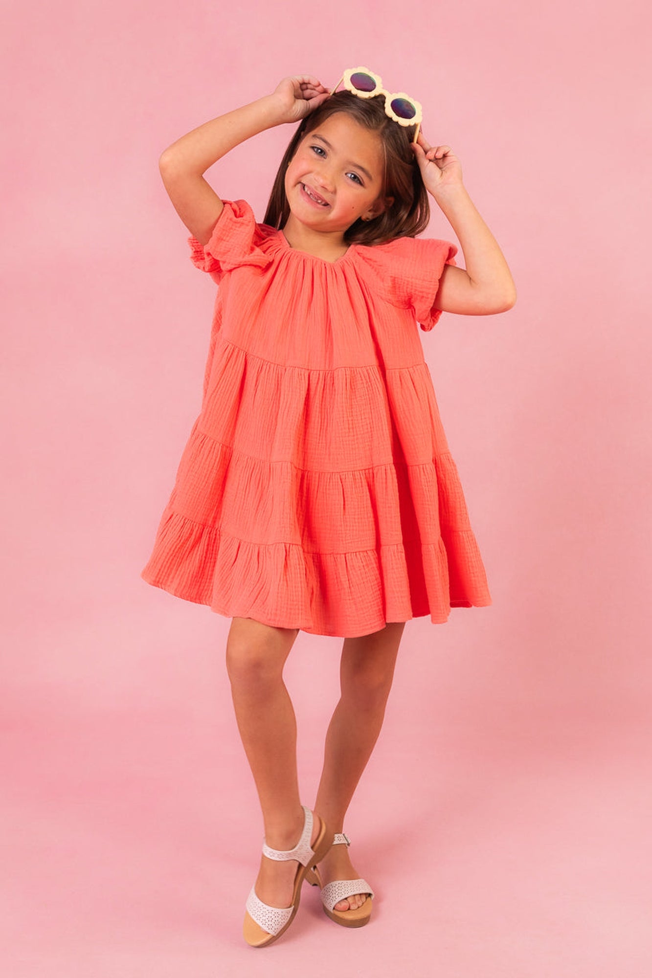 Girls | Mini Harvey Dress | Orange