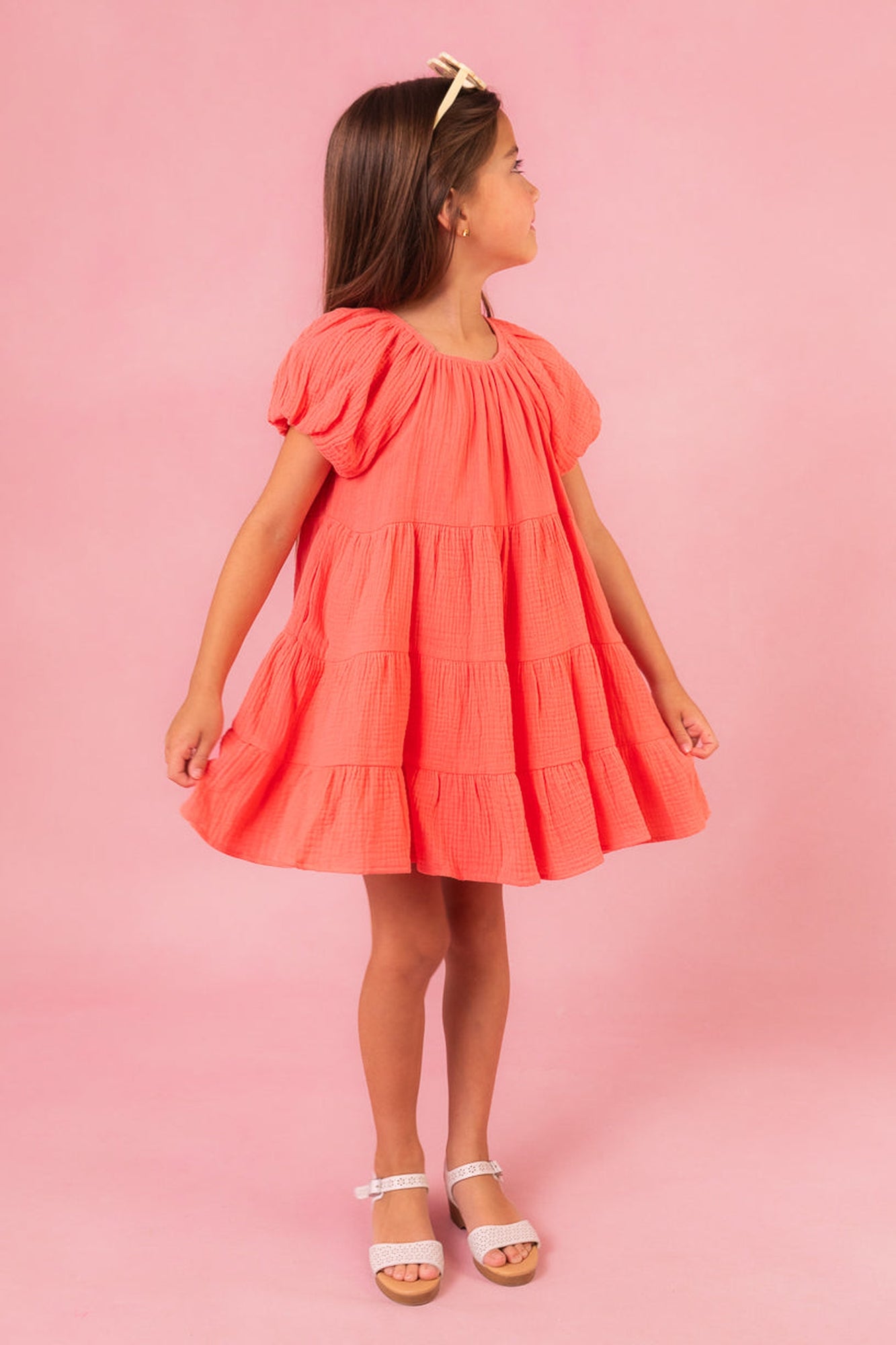 Girls | Mini Harvey Dress | Orange