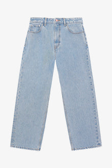 Misy Cropped Jeans in Rigid Denim | Light Blue Stone