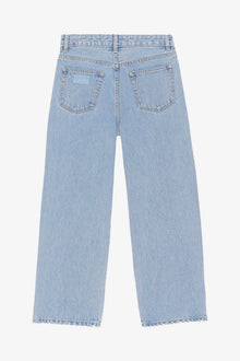 Misy Cropped Jeans in Rigid Denim | Light Blue Stone