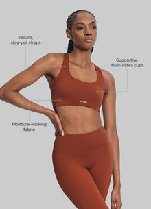 Ultimate Mesh Top | Rust Brown