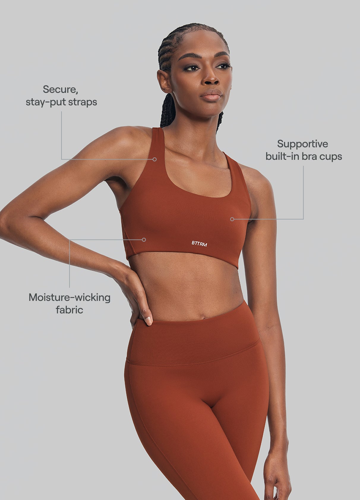 Ultimate Mesh Top | Rust Brown