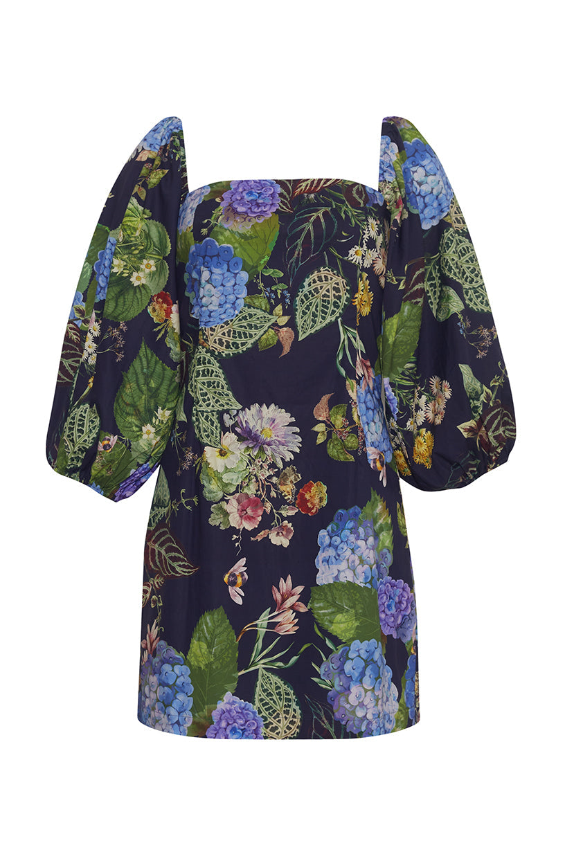 Montauk Dress | Avery Floral Evening Blue