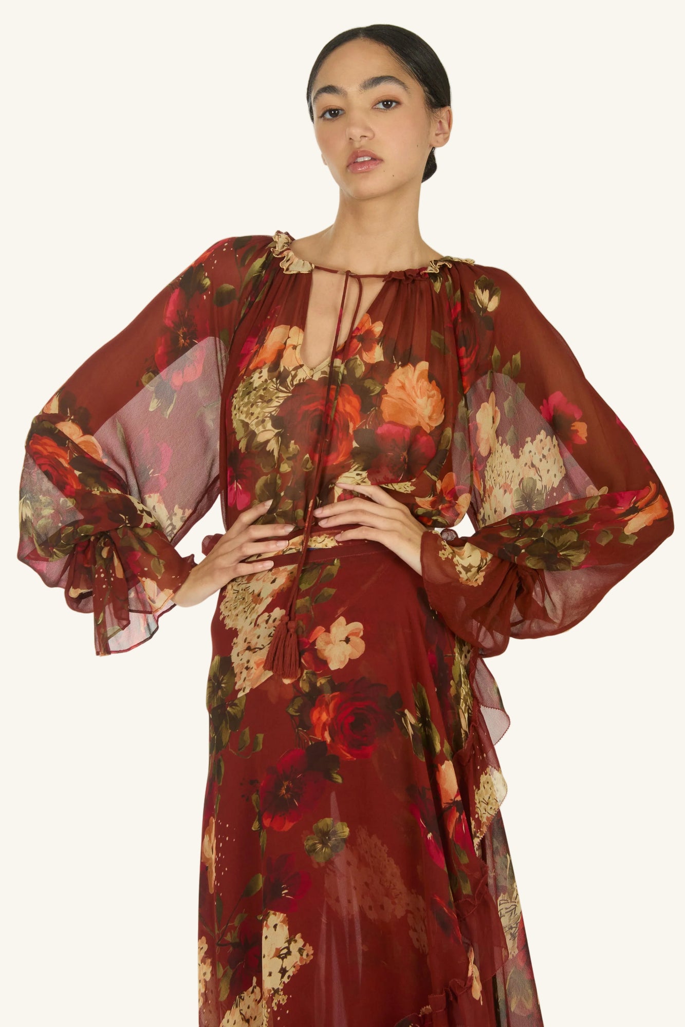 Murray Blouse | Rose Floral