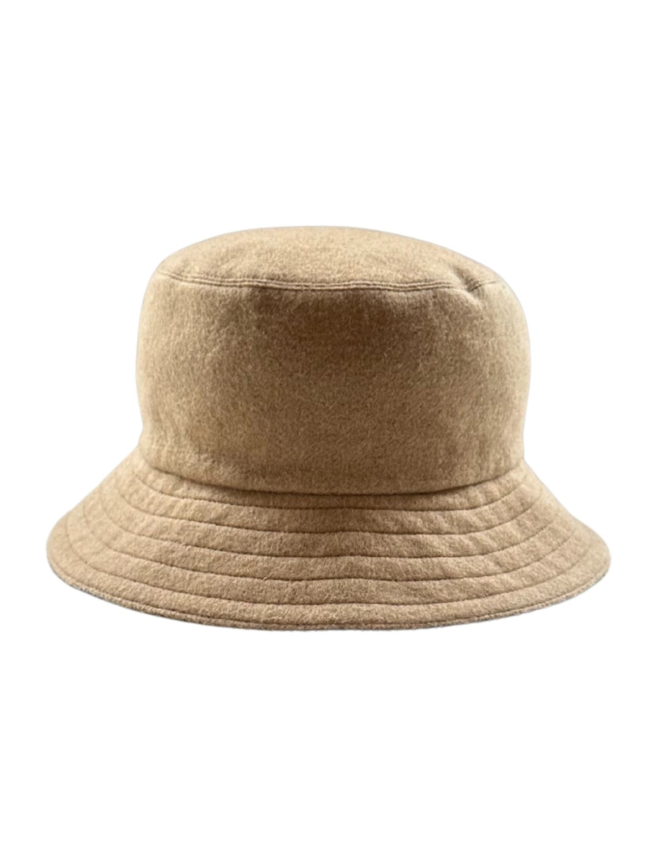 Mycra Pac | Women | Reversible Rain Bucket Hat In Cashmere Blend And Rainsilk | Camel/Brown