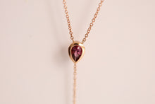 Women | Spinel Stillwater Lariat | 14k Rose Gold - Red Spinel