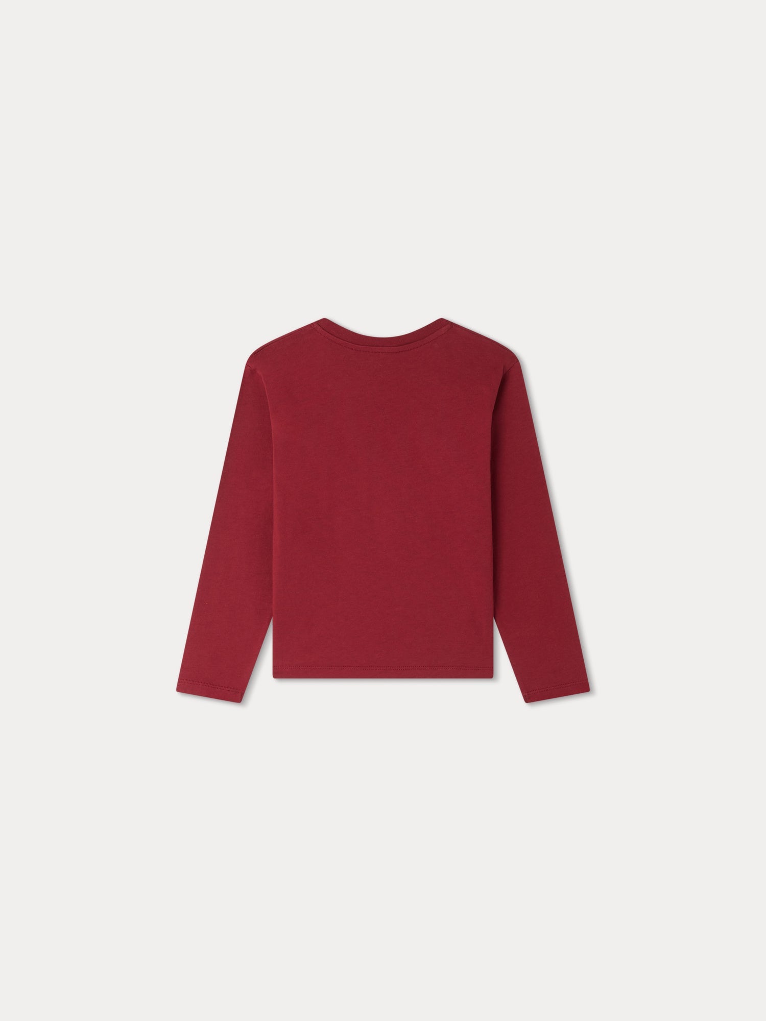 Girl | Theia Christmas Pattern T Shirt | Burgundy